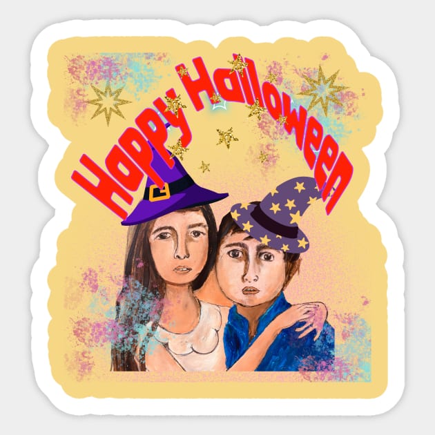 tricks or treat Sticker by LuluCybril